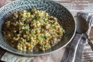 Fregola con finocchietto selvatico ed erba cipollina