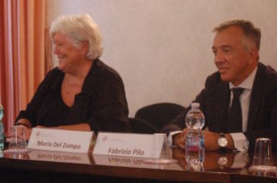 Rettore Maria Del Zompo e Fabrizio Pilo