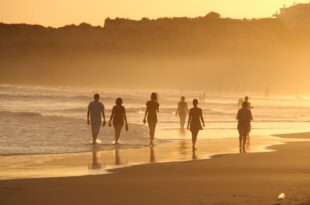 Persone in spiaggia