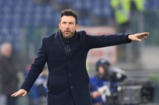 l’allenatore Di Francesco soddisfatto per la vittoria