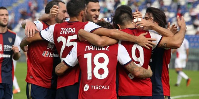 Cagliari calcio esultanza