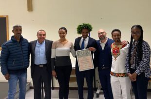 Gebremichael Gebrehiwat Weldegebriel studente rifugiato si laurea a cagliari in ingegneria