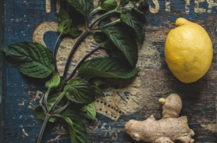 Aspantu liquore con menta, limone e zenzero