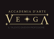 è rappresentato il marchio dell'accademia d'arte Vega con lo slogan ''il talento diventa professione''